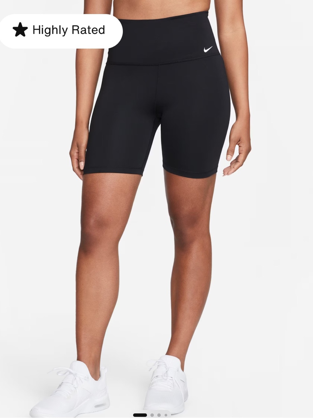 NIKE Black High-Waist Bike Shorts SzXS